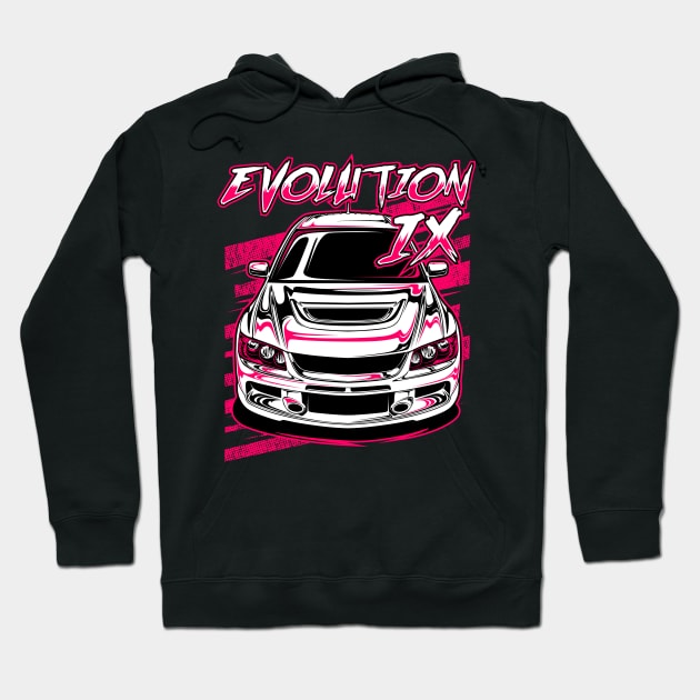 Lancer Evolution IX Hoodie by idrdesign